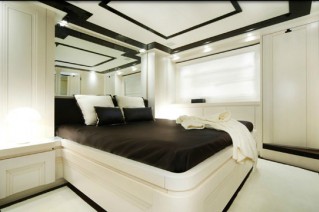 Luxurious cabins aboard the superyacht Navetta 26 by Filippetti Yachts